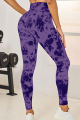 Tie-Dye High Waist Active Leggings - 808Lush