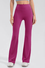 High Waist Straight Active Pants - 808Lush