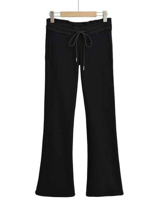 Low-rise casual micro-flared drawstring sports trousers - 808Lush
