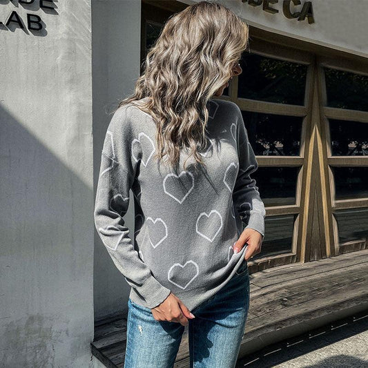 women's autumn winter long sleeve loose sweater - 808Lush