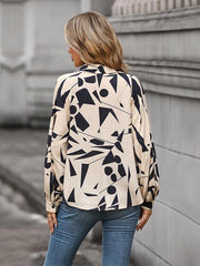 women's autumn winter long sleeve printed shirt - 808Lush