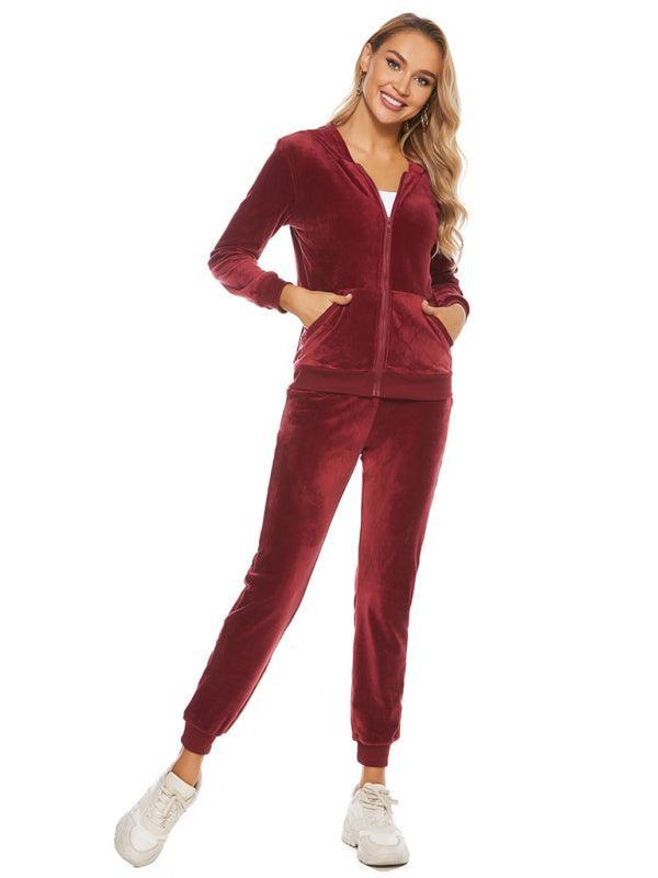 women's casual sweatshirt two piece suit set - 808Lush