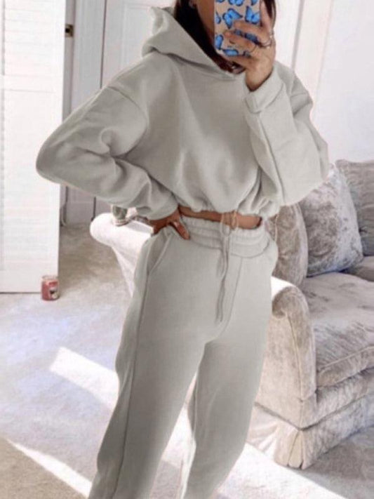 women's fashion long-sleeved sweater pants casual two-piece set - 808Lush