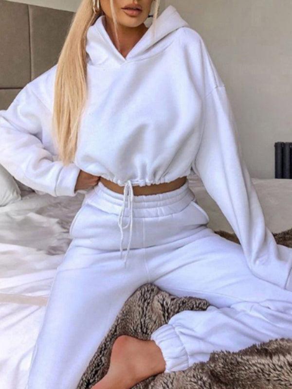 women's fashion long-sleeved sweater pants casual two-piece set - 808Lush